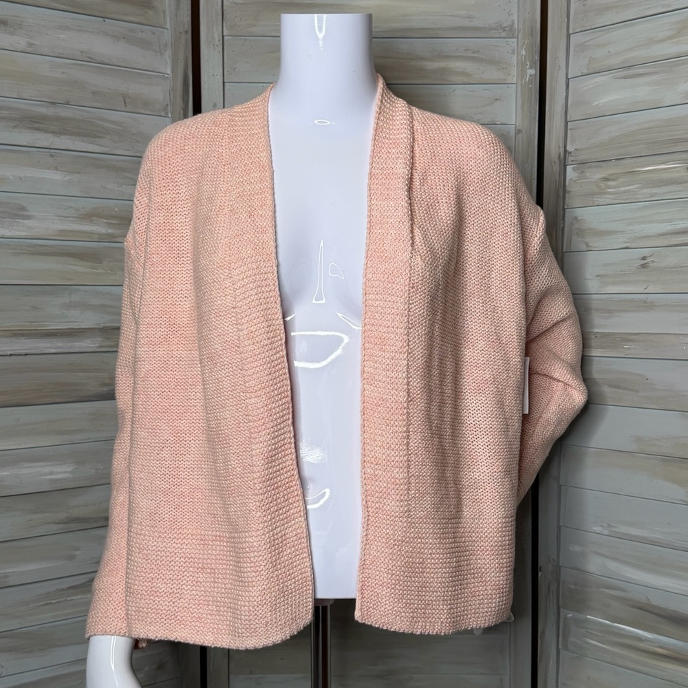 Old Navy peach marled with pink XS cardigan knit sweater NWT NEW extra small